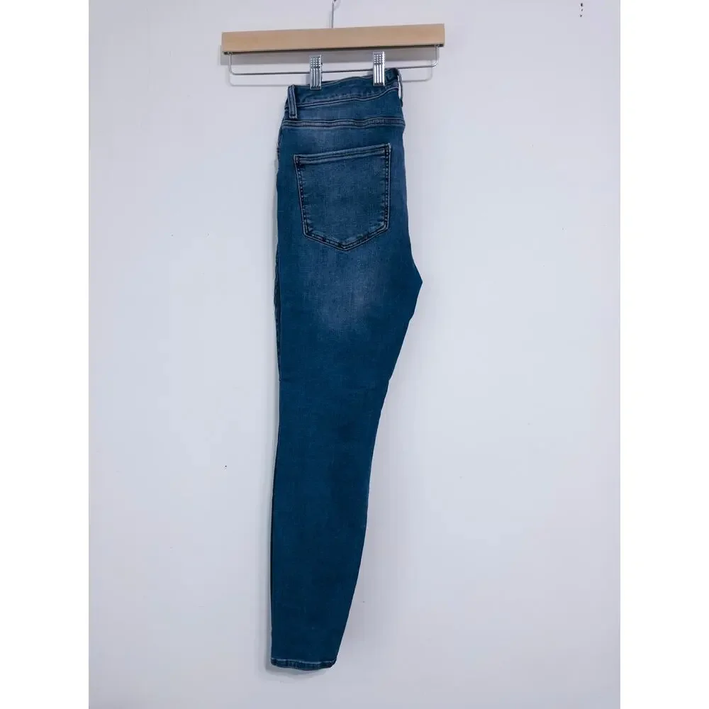 Forever 21 high-rise‎ distressed jeans sz 28 Y2K streetwear festival grunge